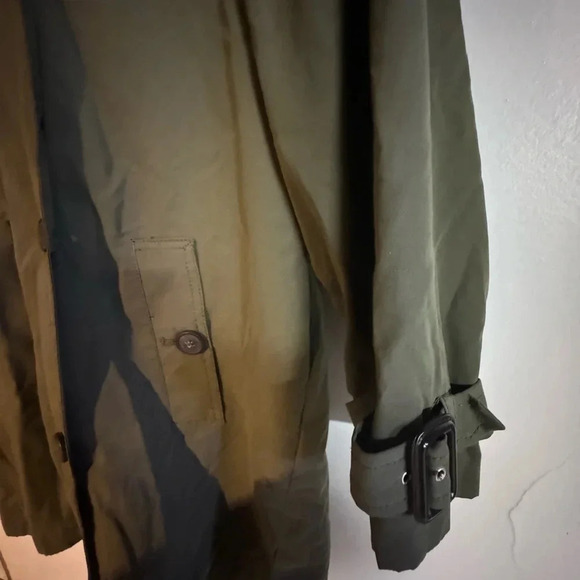 Zara Size XS Green Trenchcoat - Picture 8 of 8